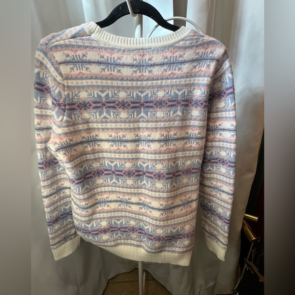 Le Tigre vintage Fair Isle pastel sweater kaweii fairy kei Size Medium - Picture 2 of 4